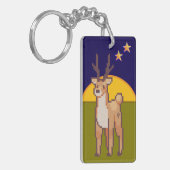 Reindeer, Pixelart, Pixel Art  Schlüsselanhänger (Vorderseite links)