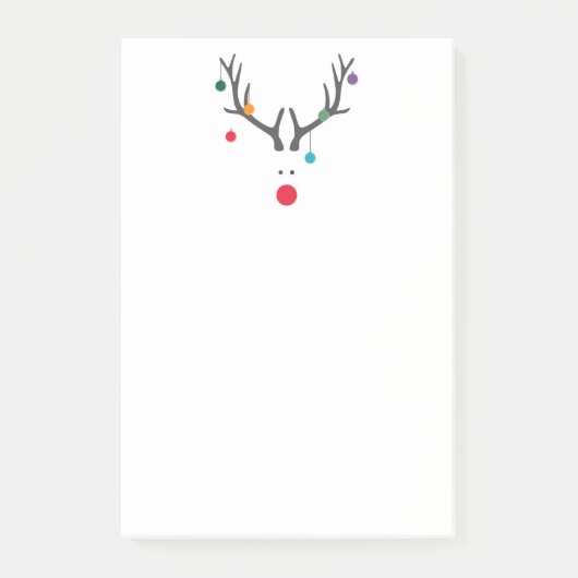 Reindeer Post-it Klebezettel (Vorderseite)