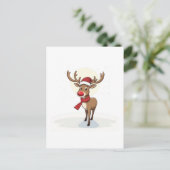Reindeer Postkarte (Stehend Vorderseite)