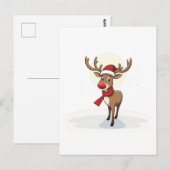 Reindeer Postkarte (Vorne/Hinten)