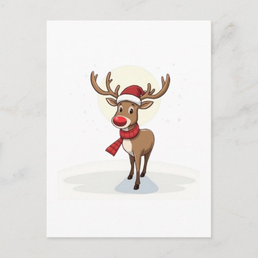 Reindeer Postkarte (Vorderseite)