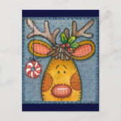 Reindeer Postkarte (Vorderseite)