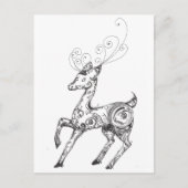 Reindeer Postkarte (Vorderseite)