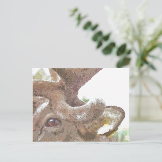 REINDEER POSTKARTE (Stehend Vorderseite)