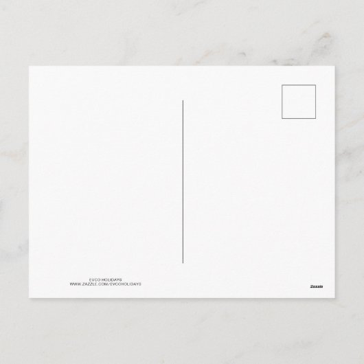 Reindeer Pulling Santa Claus Sleigh | Weihnachten (Rückseite)