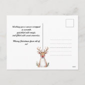 Reindeer Revelry Card Feiertagspostkarte (Rückseite)