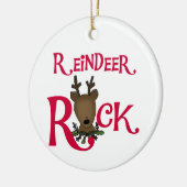Reindeer Rock Christmas Ornament (Links)