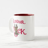 Reindeer Rock Zweifarbige Tasse (Vorderseite Links)