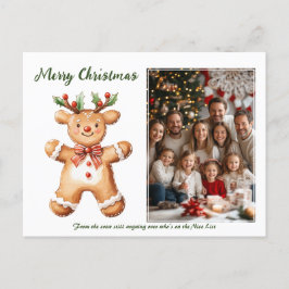 Reindeer Rookie Feiertagspostkarte