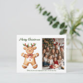 Reindeer Rookie Feiertagspostkarte (Stehend Vorderseite)