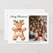 Reindeer Rookie Feiertagspostkarte (Vorne/Hinten)