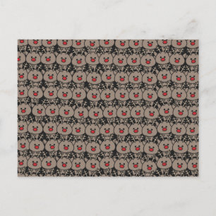 Reindeer Rows Ankündigungspostkarte