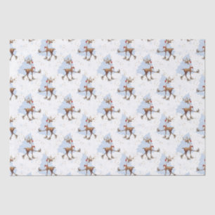 Reindeer Rudolph Christmas Seidenpapier