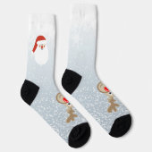 Reindeer Rudolph Red Nose Santa Crew Socks Socken (Rechts)