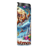 Reindeer Rush Through Starlit Skies Thermosbecher (Nach rechts gedreht)