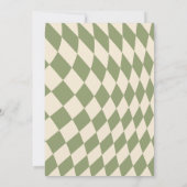 Reindeer Santa Baby Weihnachtsdusche Einladung (Rückseite)