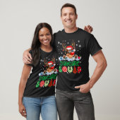 Reindeer Santa Hat Daycare Squad Teacher Christmas T-Shirt (Unisex)