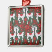 Reindeer Silbernes Ornament (Links)