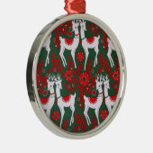 Reindeer Silbernes Ornament (Rechts)