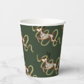 Reindeer Skeleton Pappbecher (Rückseite)