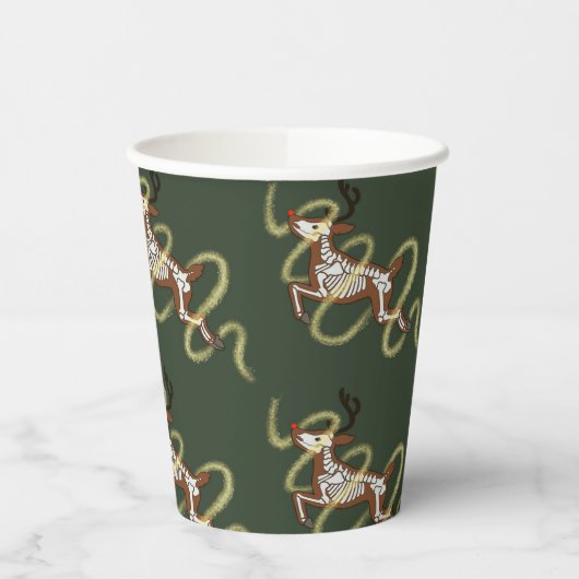 Reindeer Skeleton Pappbecher (Links)