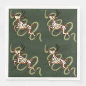 Reindeer Skeleton Serviette (Vorderseite)