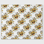 Reindeer Skull Geschenkpapier (Flach)