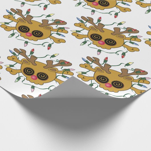 Reindeer Skull Geschenkpapier (Ecke)