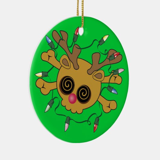 Reindeer Skull Keramikornament (Rechts)