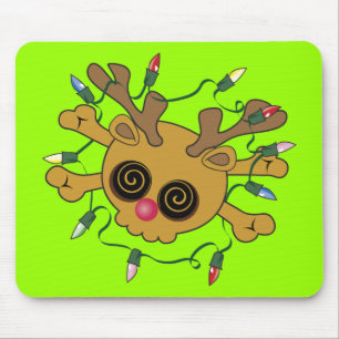 Reindeer Skull Mousepad