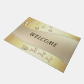 Reindeer Sleigh Christmas Balls Doormat Fußmatte (Schrägansicht)