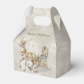 Reindeer Sleigh Holiday Geschenkboxen Geschenkschachtel (Rückseite)