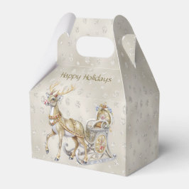 Reindeer Sleigh Holiday Geschenkboxen Geschenkschachtel