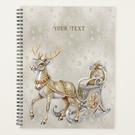 Reindeer Sleigh Holiday Planer (Vorderseite)
