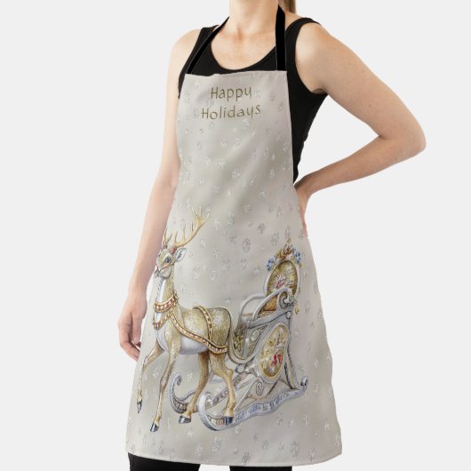 Reindeer Sleigh Holiday Schürze (InSitu)