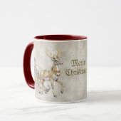 Reindeer Sleigh Holiday Tasse (Vorderseite Links)