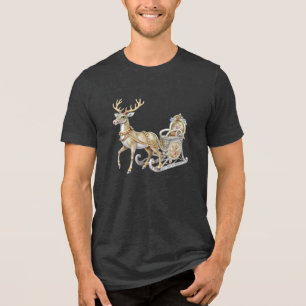 Reindeer Sleigh Men's T - Shirt