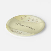 Reindeer Sleigh Weihnachtsball Weihnachtsball Papi Pappteller (Schrägansicht)