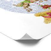 Reindeer Snow Globe Poster (Ecke)