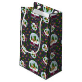 Reindeer Snow Globes Kleine Geschenktüte (Rückseite Schrägansicht)