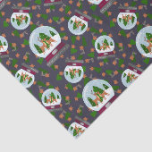 Reindeer Snow Globes Seidenpapier (Ausschnitt)