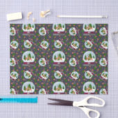 Reindeer Snow Globes Seidenpapier (Handwerk)