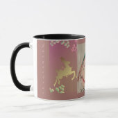 Reindeer Snowflake Purple Tasse (Links)