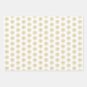 Reindeer Snowflakes Holly Berries Weihnachten Geschenkpapier Set (Vorderseite 2)