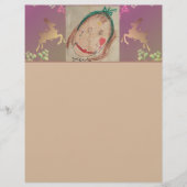 Reindeer, Snowflakes +Photo Briefbogen (Vorderseite)