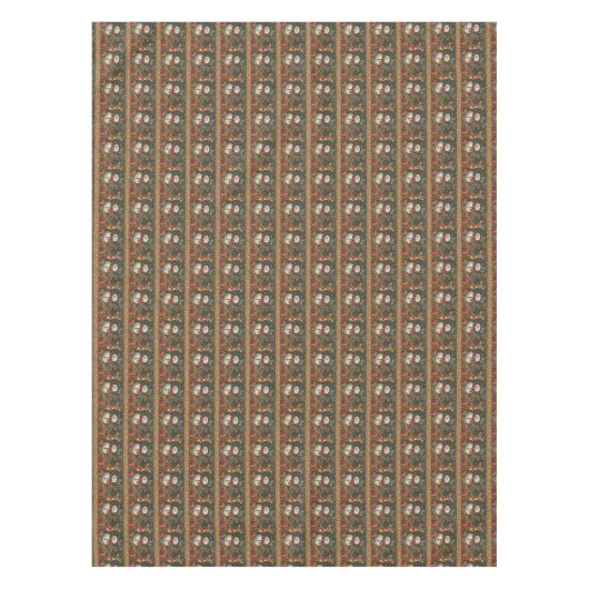 Reindeer Snowman Weihnachten präsentiert Musiknote Tischdecke (Vorderseite)