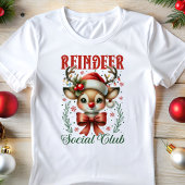 Reindeer Social Club Coquette Weihnachten Tri-Blend Shirt
