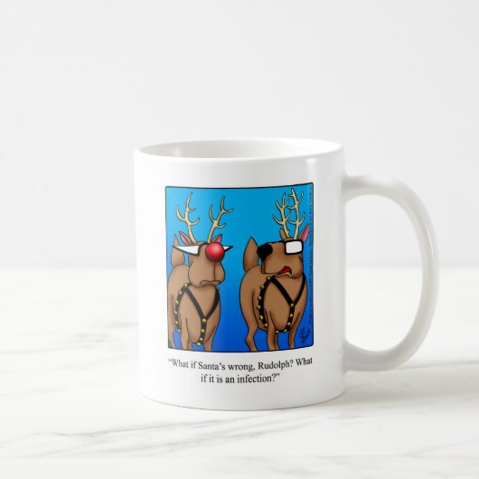 Reindeer Spaß Coffee Tasse Geschenk (Rechts)