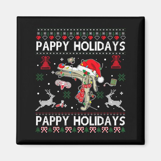 Reindeer Speculum Obgyn Nurse Ugly Christmas Obste Magnet (Vorne)