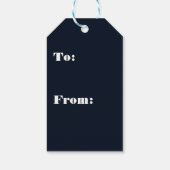 Reindeer Starry Christmas Twinkle Night Geschenkanhänger (Rückseite)